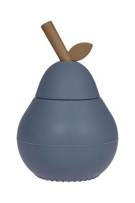 OYOY Cană Cu Capac Pear Cup Bărbaţi Albastru