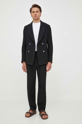 Emporio Armani Culoarea Negru, Neted Bărbaţi, Panza