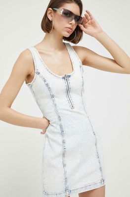 Guess Originals Rochie Jeans Mini, Mulata Dama Albastru, Casual