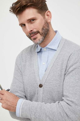 Polo Ralph Lauren Cardigan Cu Amestec De In Culoarea Gri Bărbaţi