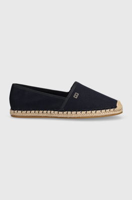 Tommy Hilfiger Espadrile ESSENTIAL ESPADRILLE Culoarea Albastru Marin, FW0FW07458 Dama Bleumarin, Textil, Toc Plat