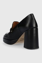 Jonak Pantofi De Piele VIRGILE CUIR GLACE Culoarea Negru, Cu Toc Drept, 3300086 Dama, Toc Gros