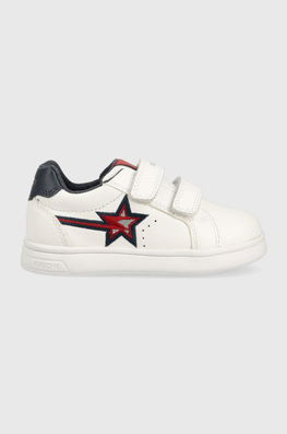 Geox Sneakers Pentru Copii Culoarea Alb, Imitatie De Piele