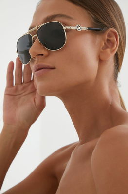 Versace Ochelari De Soare Femei, Culoarea Negru Dama
