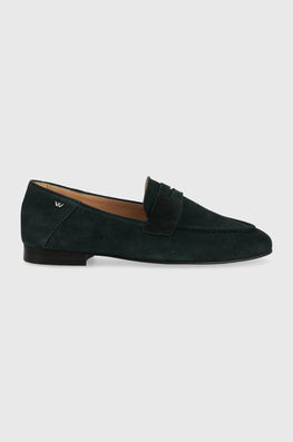 Wojas Mocasini Din Piele Intoarsa Femei, Culoarea Verde, Cu Toc Plat, 4622767 Dama