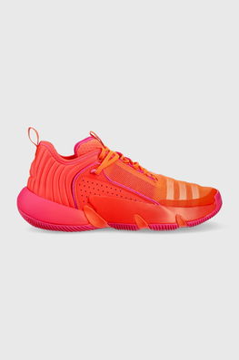 Adidas Performance Pantofi De Antrenament Trae Unlimited Culoarea Rosu Bărbaţi, Imitatie De Piele