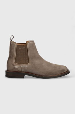 Gant Botine Din Piele Intoarsa St Akron Barbati, Culoarea Maro, 25653373.G24 Bărbaţi, Casual