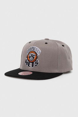 Mitchell&Ness Sapca Brooklyn Nets Culoarea Gri, Cu Imprimeu Bărbaţi
