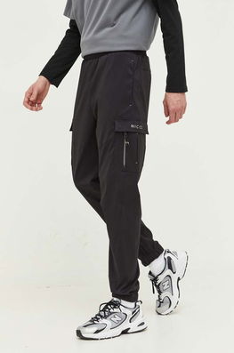 Nicce Pantaloni De Trening Culoarea Negru, Neted Bărbaţi, Panza