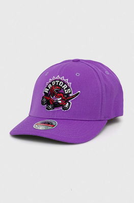 Mitchell&Ness șapcă Din Amestec De Lână Toronto Raptors Culoarea Violet, Cu Imprimeu Bărbaţi, Cu Un Amestec De Lana