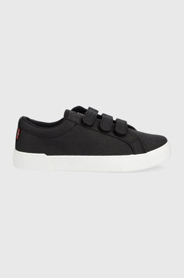 Levi's Tenisi Malibu 2.0 Velcro Femei, Culoarea Negru Dama, Textil