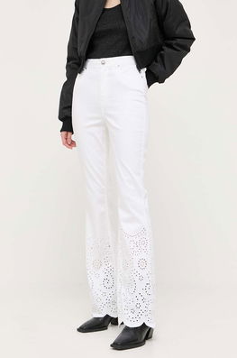 Guess Jeansi Femei High Waist Dama Alb