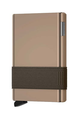 Secrid Carcasa Cardului Cardslide Slide + MoneyBand Desert Culoarea Bej Dama, Sintetic