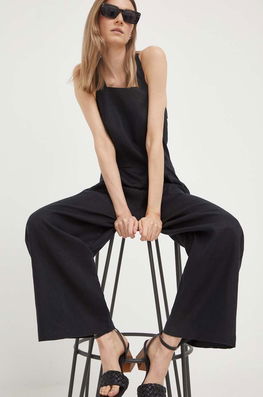 United Colors Of Benetton Salopeta Din In Culoarea Negru, Cold Shoulder Dama, Casual