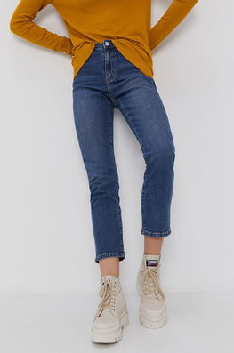 Vila Jeans Femei, Medium Waist Dama Albastru