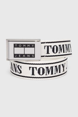 Tommy Jeans Curea Barbati, Culoarea Negru Bărbaţi, Textil