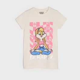 Sinsay - Tricou Looney Tunes - Bej