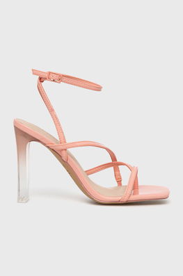 Aldo Sandale Hainiel Culoarea Portocaliu Dama, Imitatie De Piele, Toc Gros