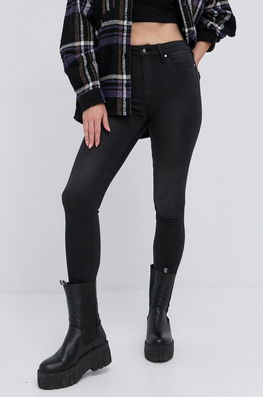Young Poets Society Jeans Femei, Medium Waist Dama Negru