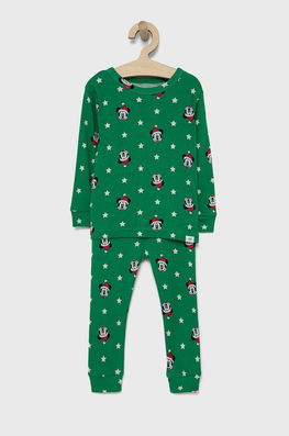 GAP Pijamale De Bumbac Pentru Copii Culoarea Verde, Modelator, Set