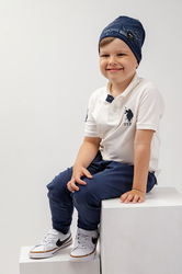 Jamiks Caciula Copii Culoarea Albastru Marin, Din Tesatura Neteda Bleumarin
