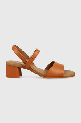 Camper Sandale De Piele Katie Sandal Culoarea Maro Dama, Toc Gros