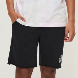 House - Pantaloni scurți de trening, cu imprimeu - Negru