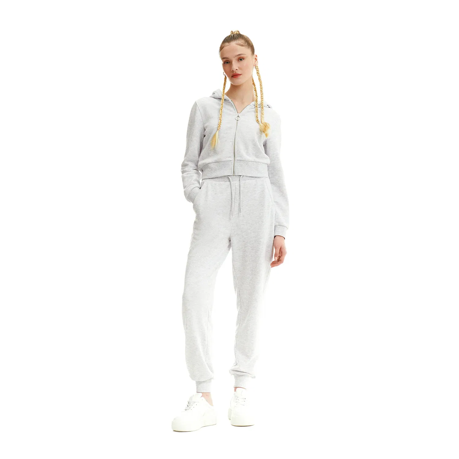 Cropp - Joggeri - Gri deschis