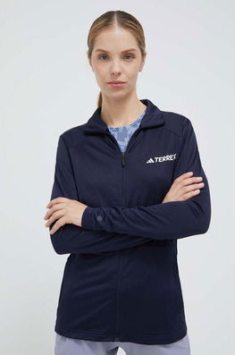 Adidas TERREX Hanorac Multi Culoarea Albastru Marin, Neted Dama Bleumarin, Cu Elastan