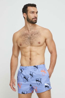 Puma Pantaloni Scurti De Baie Cat Logo Culoarea Violet Bărbaţi