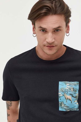 Medicine Tricou Barbati, Culoarea Negru, Cu Imprimeu Bărbaţi, Cu Elastan, Model Print