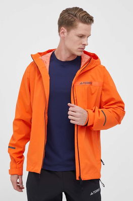 Adidas TERREX Geaca De Ploaie Multi Rain.RDY Barbati, Culoarea Portocaliu, De Tranzitie Bărbaţi