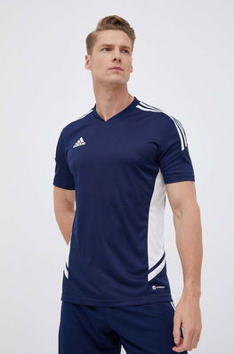 Adidas Performance Tricou De Antrenament Condivo 22 Culoarea Albastru Marin, Cu Imprimeu Bărbaţi Bleumarin