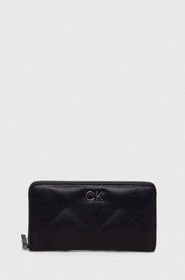 Calvin Klein Portofel Femei, Culoarea Negru Dama, Imitatie De Piele