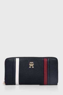 Tommy Hilfiger Portofel Femei, Culoarea Albastru Marin Dama Bleumarin, Imitatie De Piele