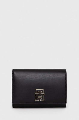 Tommy Hilfiger Portofel Femei, Culoarea Negru Dama, Imitatie De Piele