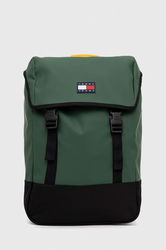 Tommy Jeans Rucsac Barbati, Culoarea Verde, Mare, Neted Bărbaţi, Textil