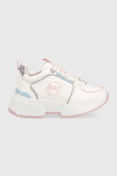 Michael Kors Sneakers Pentru Copii Culoarea Alb, Imitatie De Piele