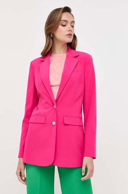 Guess Sacou Culoarea Roz, Un Singur Rand De Nasturi, Neted Dama, Panza