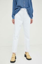 Mustang Jeansi Style Charlotte Tapered Femei High Waist Dama Alb