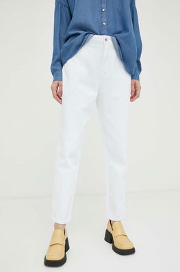 Mustang Jeansi Style Charlotte Tapered Femei High Waist Dama Alb