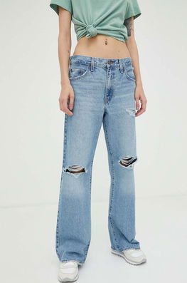 Levi's Jeansi BAGGY BOOT Femei Medium Waist Dama Albastru