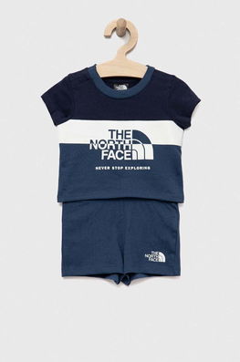 The North Face Set De Bumbac Pentru Bebelusi Culoarea Albastru Marin Copii Bleumarin, Model Print