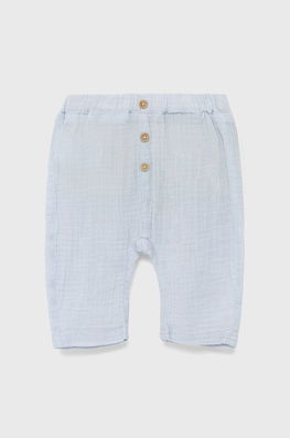 United Colors Of Benetton Pantaloni De Bumbac Pentru Copii Neted Albastru