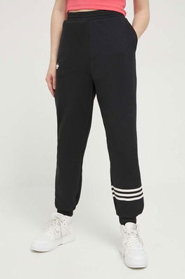 Adidas Originals Pantaloni De Trening Culoarea Negru, Cu Imprimeu Dama, Tricotaj