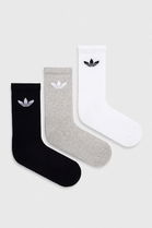 Pack Culoarea Alb Adidas Originals Dama, Sosete Lungi, Model Model Fin