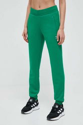 Adidas Originals Pantaloni De Trening Din Bumbac Culoarea Verde, Neted Dama
