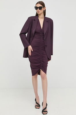 Patrizia Pepe Fusta Culoarea Violet, Mini, Creion Dama, Tricotaj, Cocktail