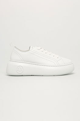 Sneakers Pantofi Armani Exchange Dama Alb, Imitatie De Piele