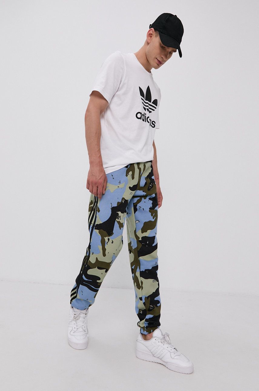 Adidas Originals Tricou H06644 B rba i Culoarea Alb Cu Imprimeu